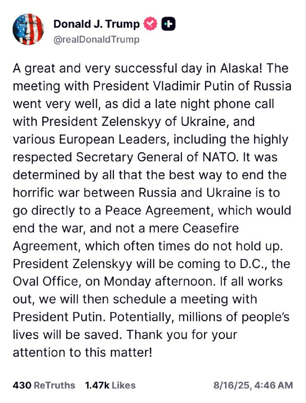 特朗普15日晚与泽连斯基和多名欧洲领导人通话