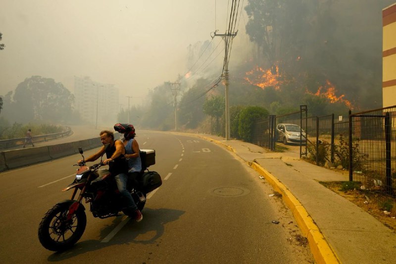 智利中部瓦尔帕莱索大区森林火灾造成的死亡人数已上升至46人，且可能进一步增长