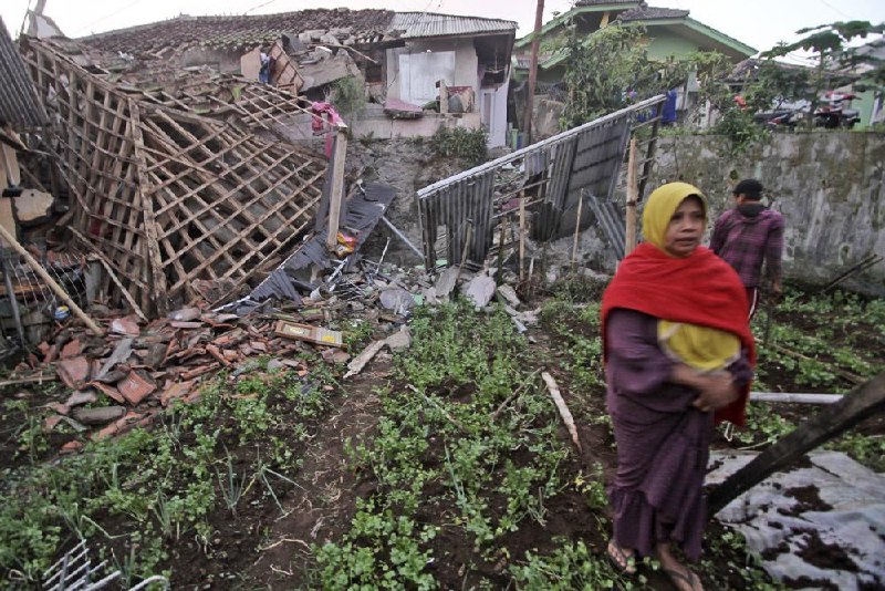 印尼西爪哇省地震已造成至少162人死亡，数百人受伤
