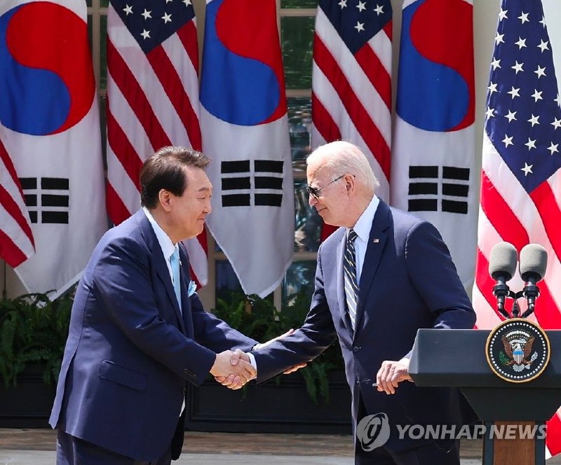 韩国总统尹锡悦30日结束为期七天的访美行程返回韩国