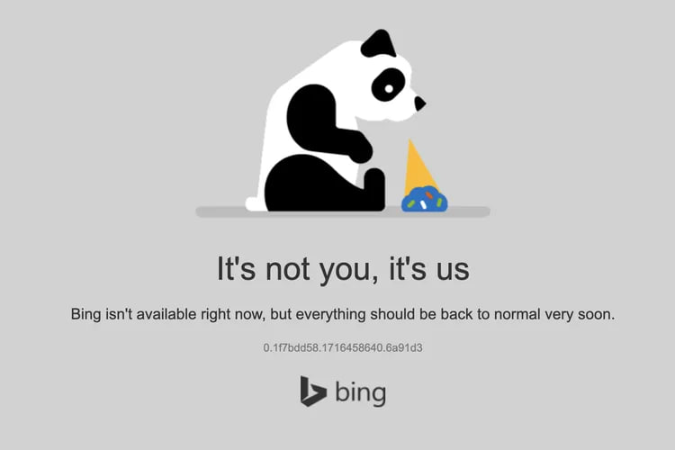 微软旗下的搜索引擎Bing一度全球范围宕机