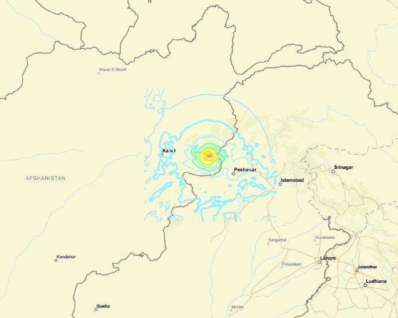 阿富汗8月31日23时47分发生6.0级地震