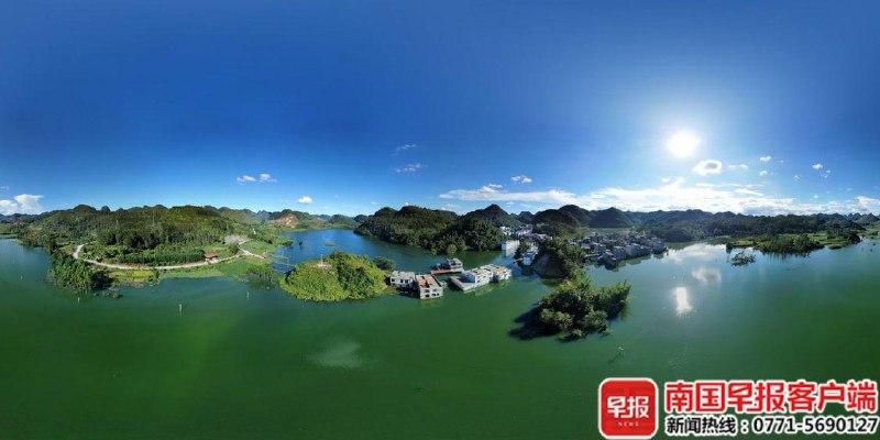 受台风“博罗伊”“麦德姆”连环袭击，广西百色多地受洪水影响内涝严重