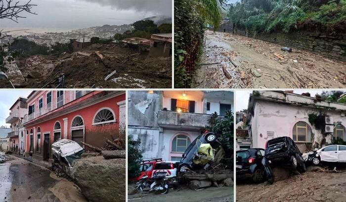 意大利伊斯基亚岛26日因暴雨引发山体滑坡，至少1人死亡，十余人失踪