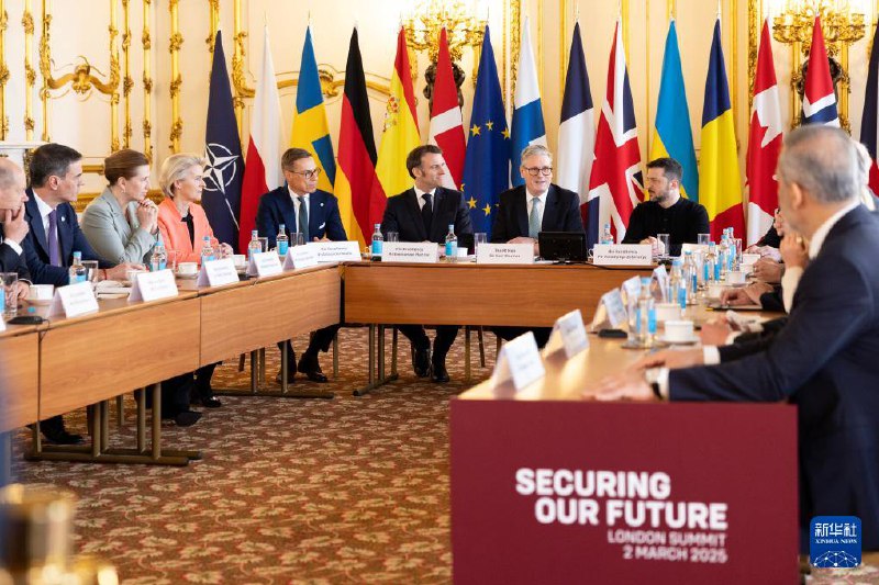 十余个欧洲国家以及乌克兰和加拿大的领导人3月2日在英国伦敦举行峰会